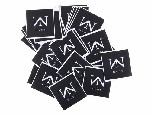 Matte Vinyl NVDE Logo Sticker - Black and White 